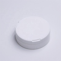 Bouteille de tabac à priser en plastique de 2oz, récipient rechargeable de 60ml, couvercle étanche, rond