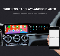 Autoradio Android double écran W205 12,3 pouces pour Mercedes Benz Classe C GLC X253, 8 cœurs, Plug & Play, vente en gros