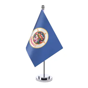 Özelleştirilmiş ürdün yüksek kaliteli çift taraflı Mini 14*21cm masa bayrağı küçük masa bayrağı