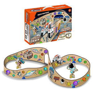 77 pièces – Nouveau jouet spatial <span class=keywords><strong>en</strong></span> <span class=keywords><strong>carton</strong></span> électrique à construire soi-même pour enfants avec <span class=keywords><strong>fusée</strong></span> et modèle d'astronaute <span class=keywords><strong>en</strong></span> <span class=keywords><strong>carton</strong></span> - Product Image 1