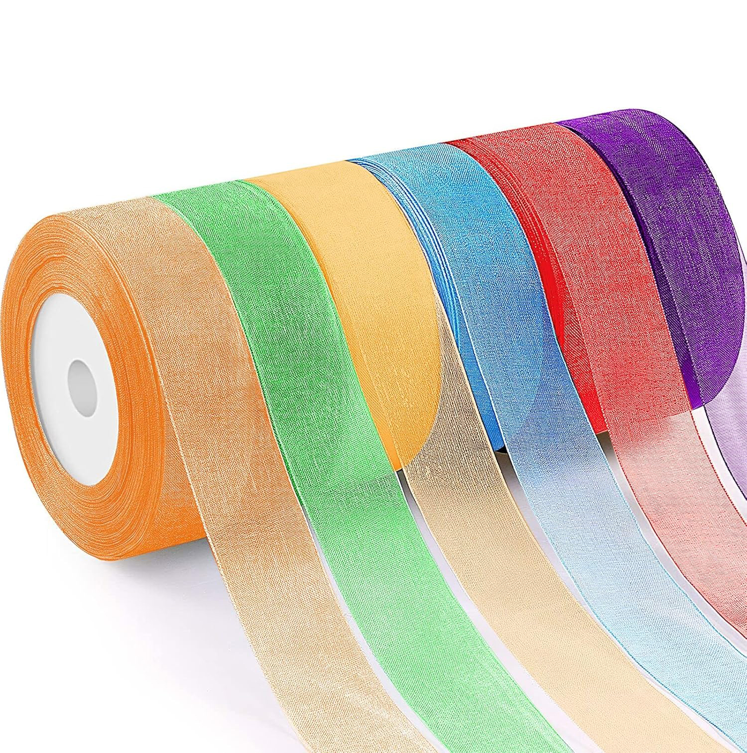 Byron Ribbon Factory Organza Ribbon Nylon Fabric Custom for Flower Gift Wrapping Crafts Christmas Tree Bows Wedding DIY