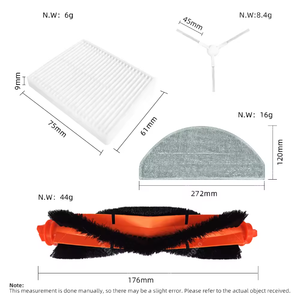 Kit de filtre Hepa pour <span class=keywords><strong>Xiaomi</strong></span> Mijia 3C <span class=keywords><strong>Plus</strong></span> 3C <span class=keywords><strong>Pro</strong></span> C103 <span class=keywords><strong>Robot</strong></span> Aspirateur Accessoires - Product Image 2