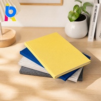 Carnet de notes/journal en lin personnalisé haut de gamme avec reliure cousue, gaufrage à chaud doré, livraison rapide, logo personnalisé