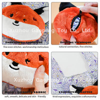 Jouet en peluche porte-clés avec sac écologique fermeture éclair renard peluche conception pliable sac à provisions sac d'épicerie personnalisé