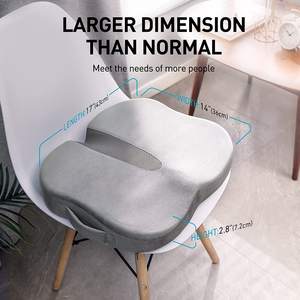 Asiento de Estadio Clásico con Cojín de Espuma Viscoelástica Ortopédica con Gel Azul y Tejido, Funda Extraíble y Soporte Lumbar - Product Image 2