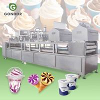 Machine de thermoformage rotative pour gobelets de noix de coco, avec remplissage d'eau et scellage, 4 lignes de production