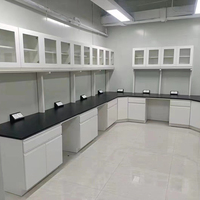 Banc de laboratoire de chimie Banc en résine phénolique Table de laboratoire en métal Table centrale Banc d'île