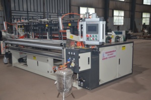 Máy làm giấy vệ sinh hoàn toàn tự động X-1880 tốc độ cao với PLC & rạch giấy động cơ & tua lại 300 chiếc/phút - Product Image 3