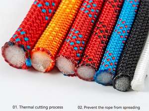 Cuerda de línea de ancla de poliéster rojo de tracción fuerte 12mm 14MM 16MM 18mm 20mm cuerda de <span class=keywords><strong>escalada</strong></span> - Product Image 4