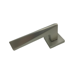 Manijas de Puerta Interiores de Hotel Modernas y Elegantes de Aleación de Aluminio Plateado con Garantía de 5 Años - Product Image 3