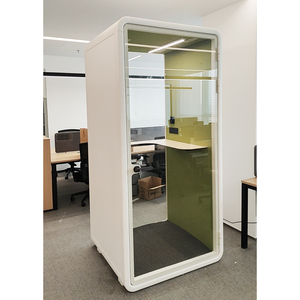 Cabina Telefónica Acústica de Diseño Elegante, Cabina de Trabajo con Aislamiento Acústico para Espacios Abiertos - Product Image 1
