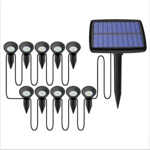 Lampe solaire à LED pour l'extérieur, éclairage de jardin, de terrasse, de cour, de route, de Patio, de chemin, de pelouse