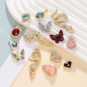 Alloy Rhinestone Pendant Ornament <b>Small</b> DIY Jewelry Finding Necklace Bracelet Earring Accessory <b>Spring</b> 2025 - Product Image 4