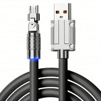 180 Grad Drehbarer Anschluss 3.0 Handy USB-C Schnelllade-Datenkabel Stromkabel Stromverteiler Verlängerungskabel