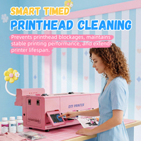 Printer DTF Pink S13 A3 XP600 33cm Mesin Transfer Langsung ke Film untuk Pencetakan Kaos Katun, Hoodie, Tas, Denim, Poliester
