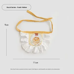 Bavoir pour animaux de compagnie en polyester, motif de dessin animé mignon, perle, écharpe pour chat et chien, petite et moyenne taille, <span class=keywords><strong>serviette</strong></span> anti-salive - Product Image 2