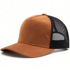 Casquettes Trucker en Maille à 5 Panneaux avec Logo Personnalisé en Gros, en Stock – Casquette Trucker en Daim Vierge - Product Image 3
