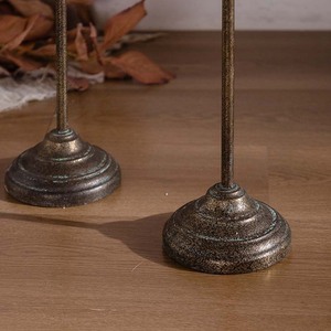 Iron Flower Candlestick <b>Ornament</b> Antique <b>Vintage</b> Style Home Decoration Durable - Product Image 4