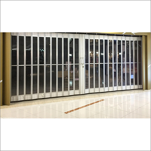 Cửa hàng thương mại hiện đại phía trước an ninh phân vùng cổng rõ ràng nhựa nhôm Polycarbonate trượt accordion gấp nội thất - Product Image 5