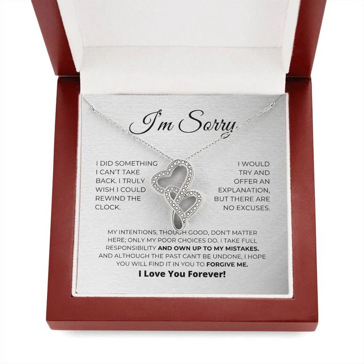 Collar + Caja de regalo con tarjeta LED