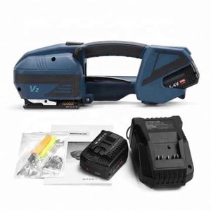<b>Stretch</b> Pallet Wrapper Plastic Band Solid Electric Strapping <b>Machine</b> with LCD Screen Tool Portable Baler Pallet Wrapping <b>Machine</b> - Product Image 5