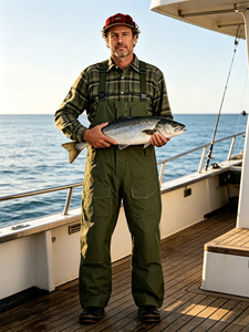 Pantalon <span class=keywords><strong>de</strong></span> pêche pour <span class=keywords><strong>homme</strong></span> respirant et imperméable 100% polyester avec coutures scellées - Product Image 1