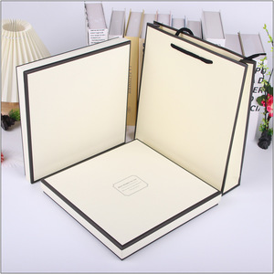 Square Top And Bottom Lid <b>Box</b> 25x25x3 Cm <b>Gift</b> Packaging Paper <b>Box</b> For Scarf Sock Underwear Storage - Product Image 4