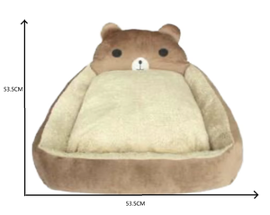 MEiweipet Unique Cuddly Micro Plush <span class=keywords><strong>Brown</strong></span> Bear Shape Cama para perros Cómodas camas para mascotas - Product Image 6