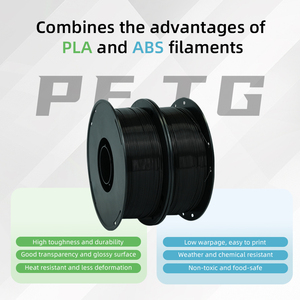 Filamento para Impresión <span class=keywords><strong>3D</strong></span> PLA PETG Monocromático, Filamentos para Impresión <span class=keywords><strong>3D</strong></span> PETG TPU ABS, Varillas de Plástico Extruido Negras, Accesorio para Impresoras <span class=keywords><strong>3D</strong></span> - Product Image 4