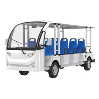 Bus touristique électrique urbain à batterie Borcart, fabriqué sur mesure, à faible bruit, 8, 11, 14, 17, 23, 27 places