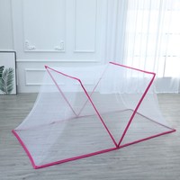 Moustiquaire Pliable de 8 Places pour Adultes, Ciel de Lit de 1 Mètre pour Lits de Dortoir Étudiant, Sans Installation pour la Maison et les Enfants