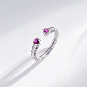 custom plata 925 <b>sterling</b> <b>Silver</b> Wave vintage pearl <b>ring</b> Minimalist <b>Adjustable</b> Design unique wedding women colour zircon <b>rings</b> - Product Image 4