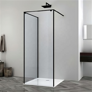 Oumeiga moderna porta doccia scorrevole facile da pulire pannelli fissi a parete per la stanza umida <span class=keywords><strong>vicino</strong></span> a Me schermo doccia - Product Image 1