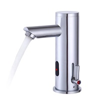 Grifo de Lavabo Inteligente Integrado de Latón de Primera Calidad con Sensor Infrarrojo, Grifo Automático Sin Contacto para Ahorro de Agua