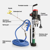 Nouvelle machine de pulvérisation portable haute pression multifonctionnelle pour enduit, revêtement imperméable et ciment