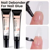 UR SUGAR 10g Kit Dissolvant de Colle à Ongles pour Faux Ongles Sans Lampe UV, Gel Dissolvant Doux Longue Durée, Outil de Manucure