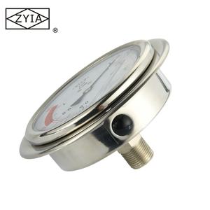 2.5 \ "Caixa de aço inoxidável com conexão inferior Brass Oil Pressure Gauge do tipo barômetro - Product Image 4