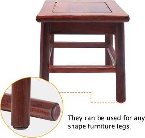 Tapis en feutre auto-adhésif réutilisable et résistant pour les pieds de chaise et de table - Protection du sol - Product Image 2