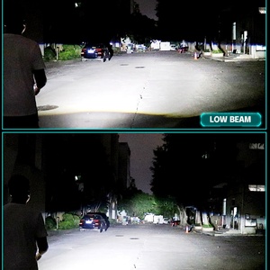 SANVI NEW 160W 6000K A13MAX Bi LED Laser Projector Lens Headlights for Car Motor Head Light Upgrading Retrofit - Product Image 5