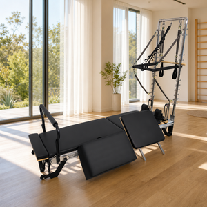 Machine de Pilates Reformer pour Club de Fitness avec Tour et <span class=keywords><strong>Barre</strong></span> Trapèze Réglable pour Studio Commercial, Yoga et Exercices à Domicile - Product Image 1