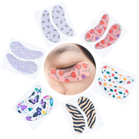 Libeauty Coussinets sous les yeux Patchs en silicone réutilisables pour les yeux pour anti-rides et extension de cils Autocollant de logo personnalisable