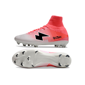 Chaussures de football montantes pour hommes, vente en gros 2024, promotion, durables, respirantes, printemps-été-automne, crampons roses - Product Image 2