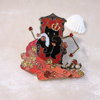 Vente en gros Conception personnalisée Conception de logo Conception mignonne Chat Épinglette en strass Épingles en émail personnalisées