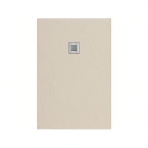 Plato de Ducha Rectangular Estasi 80 x 150 cm de Hormigón con Drenaje para Baño - Product Image 3
