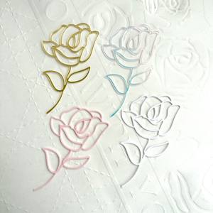 Décoration de gâteau en acrylique, style abstrait simple, motif floral rose <span class=keywords><strong>dessin</strong></span>é à la main, pour célébrités d'Internet - Product Image 4