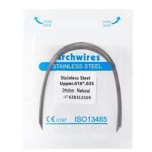 Stainless Steel Archwires 016-022 Natural Type Orthodontic <b>Wire</b> Upper Lower Pack Of 10 - Product Image 2