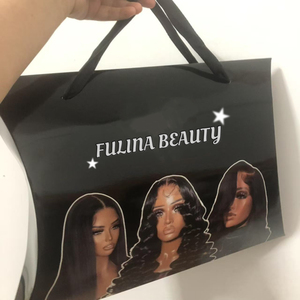 Biểu tượng tùy chỉnh sang trọng gối Hộp bao bì tóc con người mở rộng bó tóc giả xem với Ribbon xử lý - Product Image 3