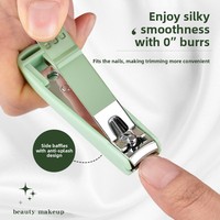 Coupe-ongles portable Longhui en acier au carbone, ensemble 6-en-1 avec boîte, kit de manucure anti-éclaboussures avec logo imprimé