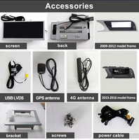 Radio para Auto Android 14 de 8 Núcleos para Audi A4/A5 2009-2016, Reproductor de CD, TPMS, WIFI, 4G, SIM, BT, GPS, Pantalla, Estéreo, Multimedia, OBD2, Amplificador, RGB