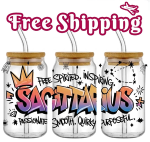 Free Shipping Wholesale 3D UV DTF Transfer Sticker for 16oz Tumbler Astrology Constellation Rub On Decals - Product Image 1